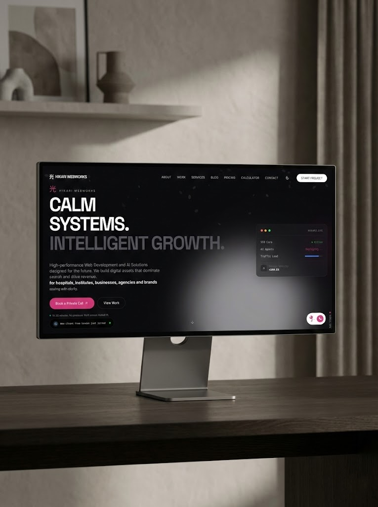 Hikari Webworks 3D Agency Portfolio Website